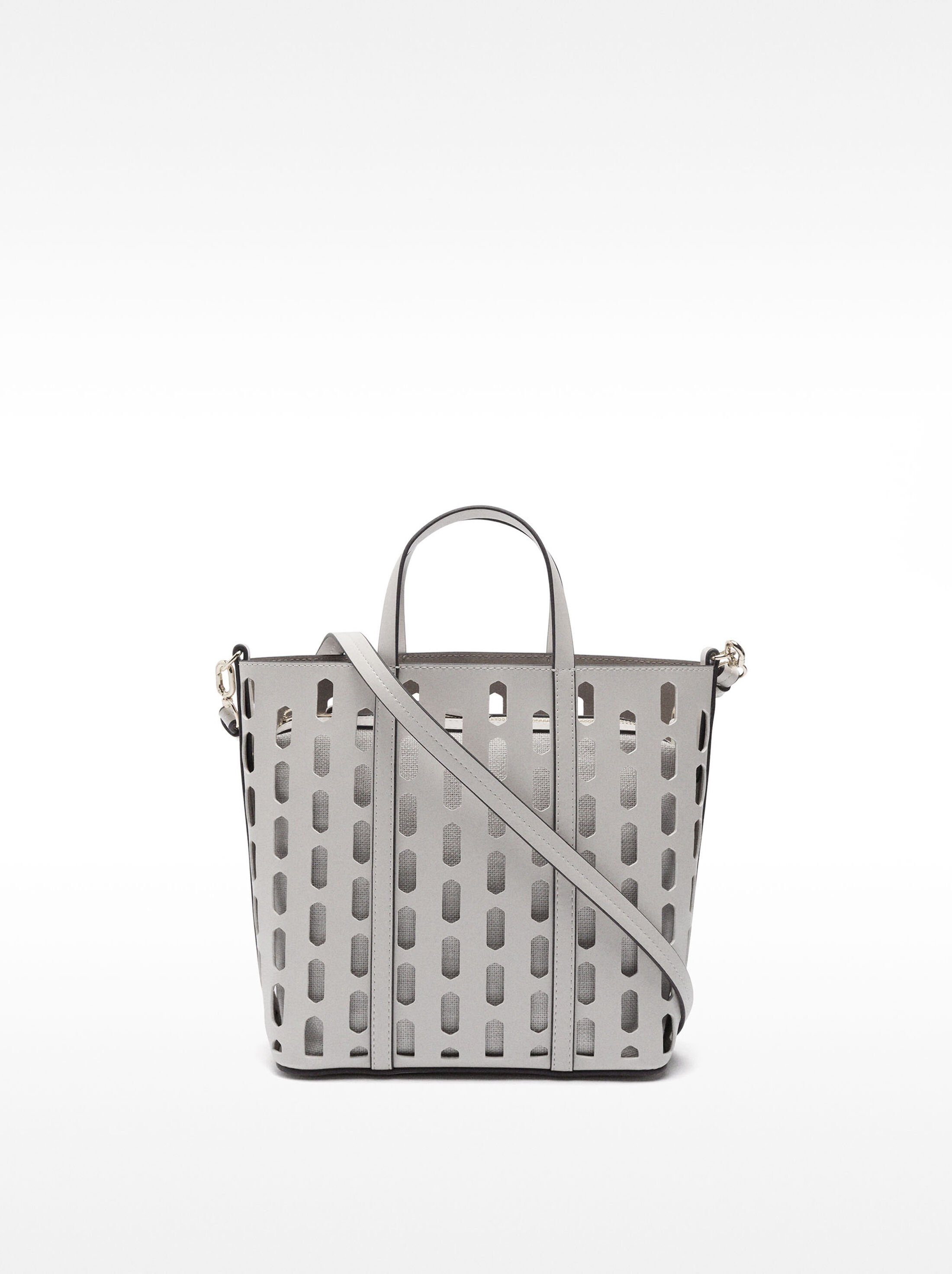 Perforated tote bag with removable pouch image number 0.0