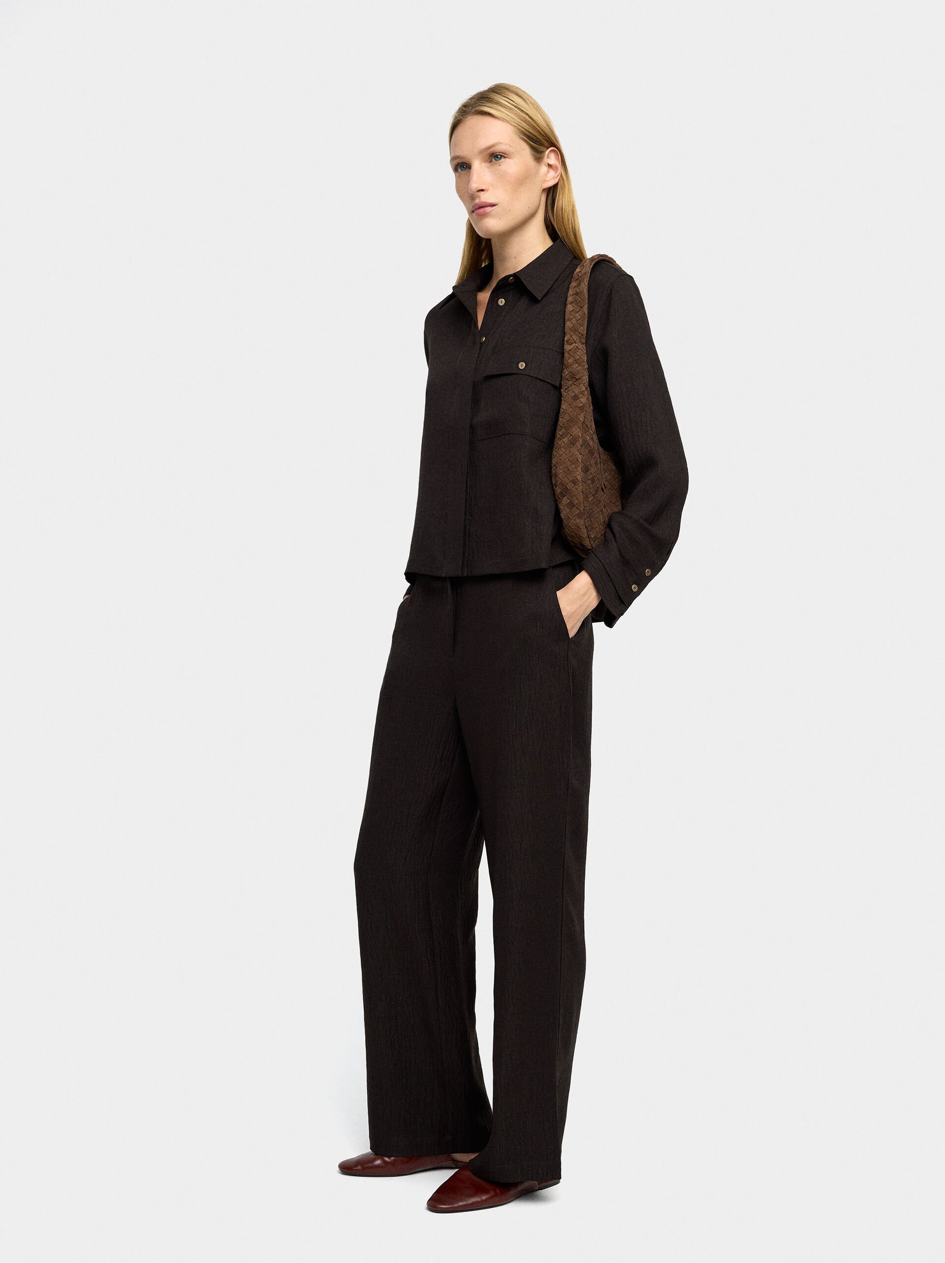 Flowy shirt with a crinkled effect image number 3.0