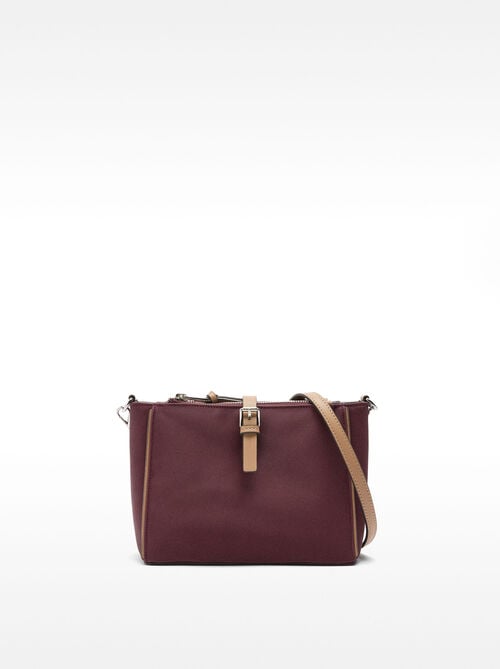 Borsa spalla effetto nylon