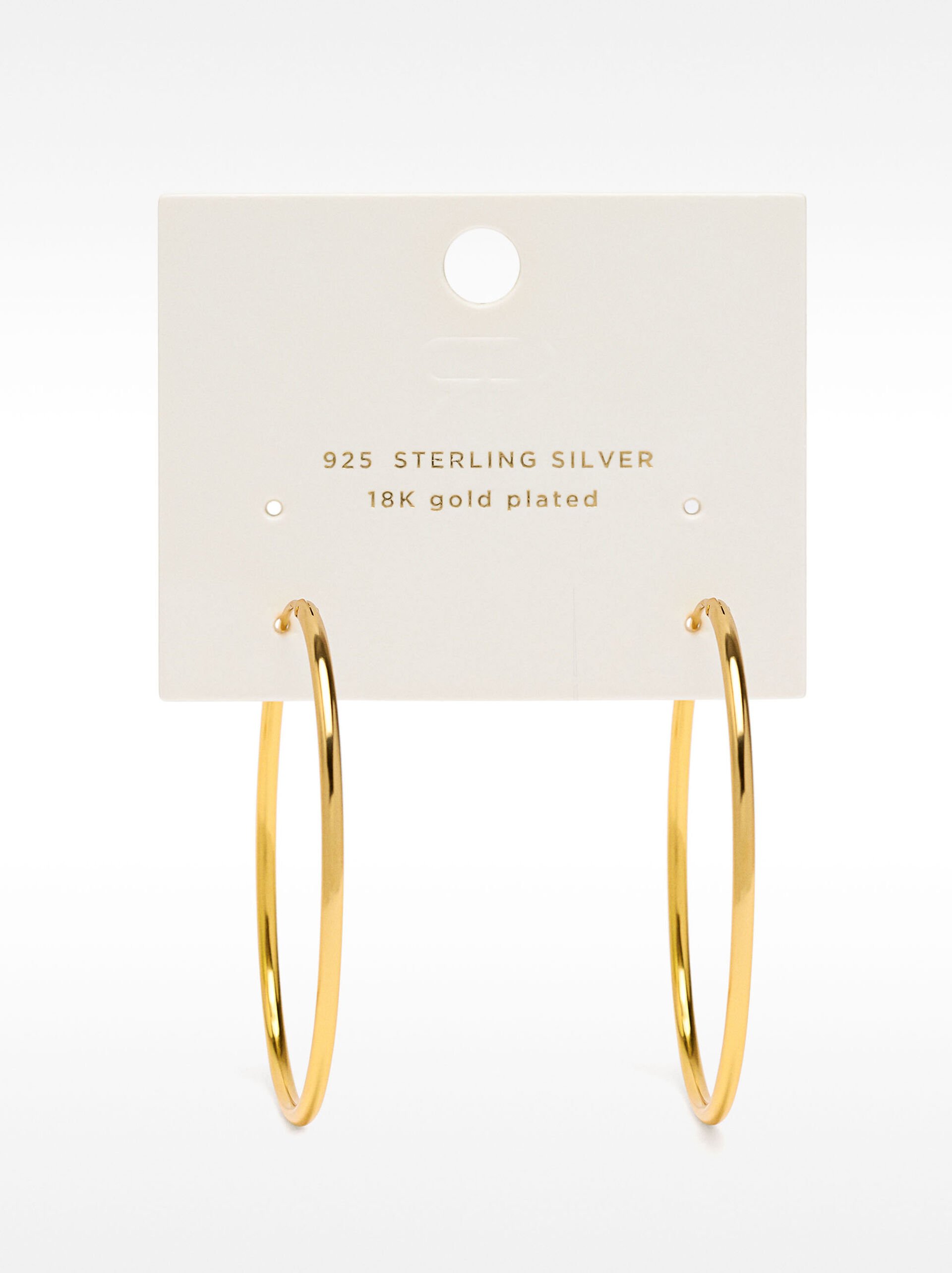 Short 925 silver hoop earrings image number 4.0