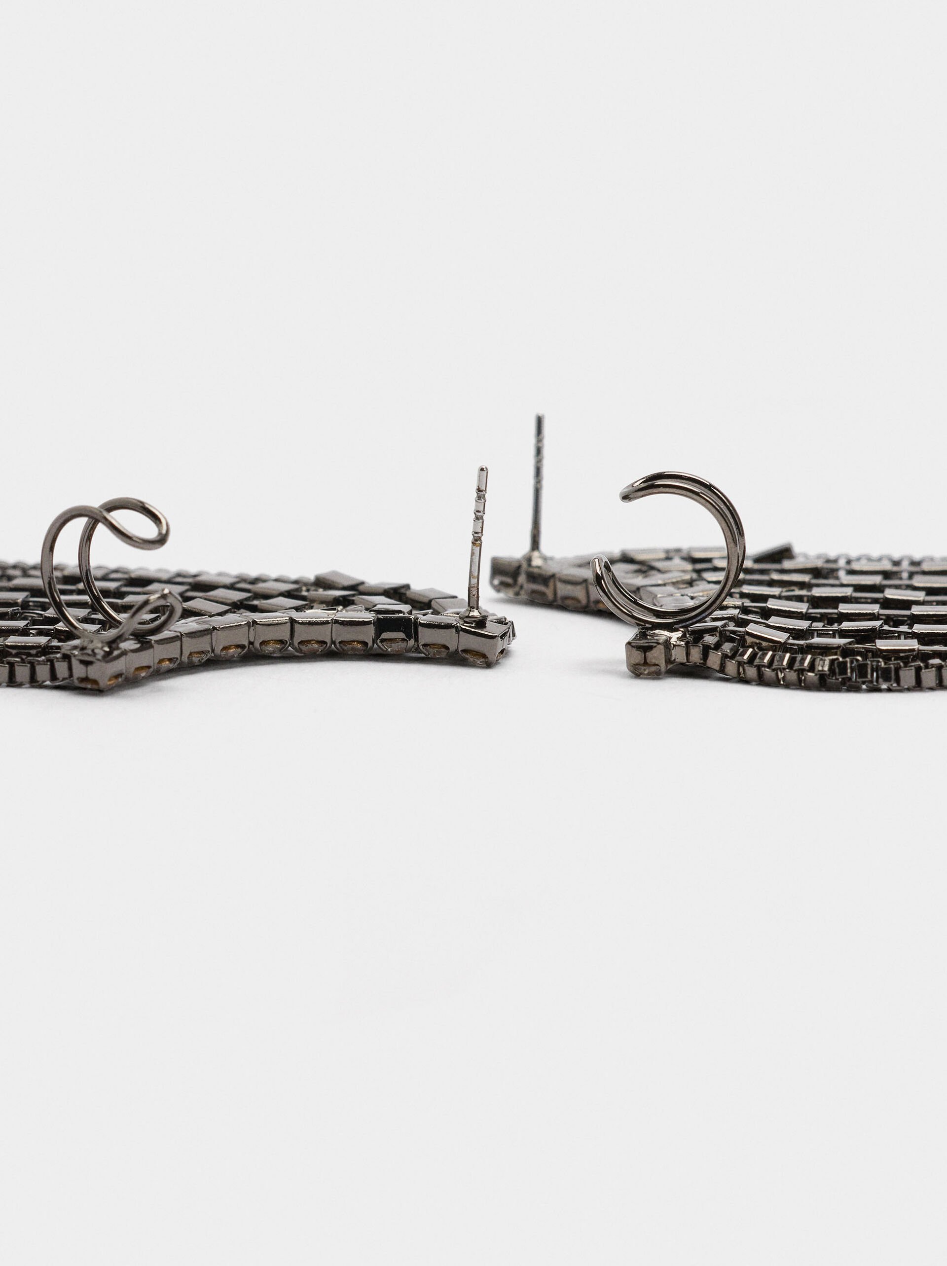 Earrings ear jacket with crystals image number 3.0