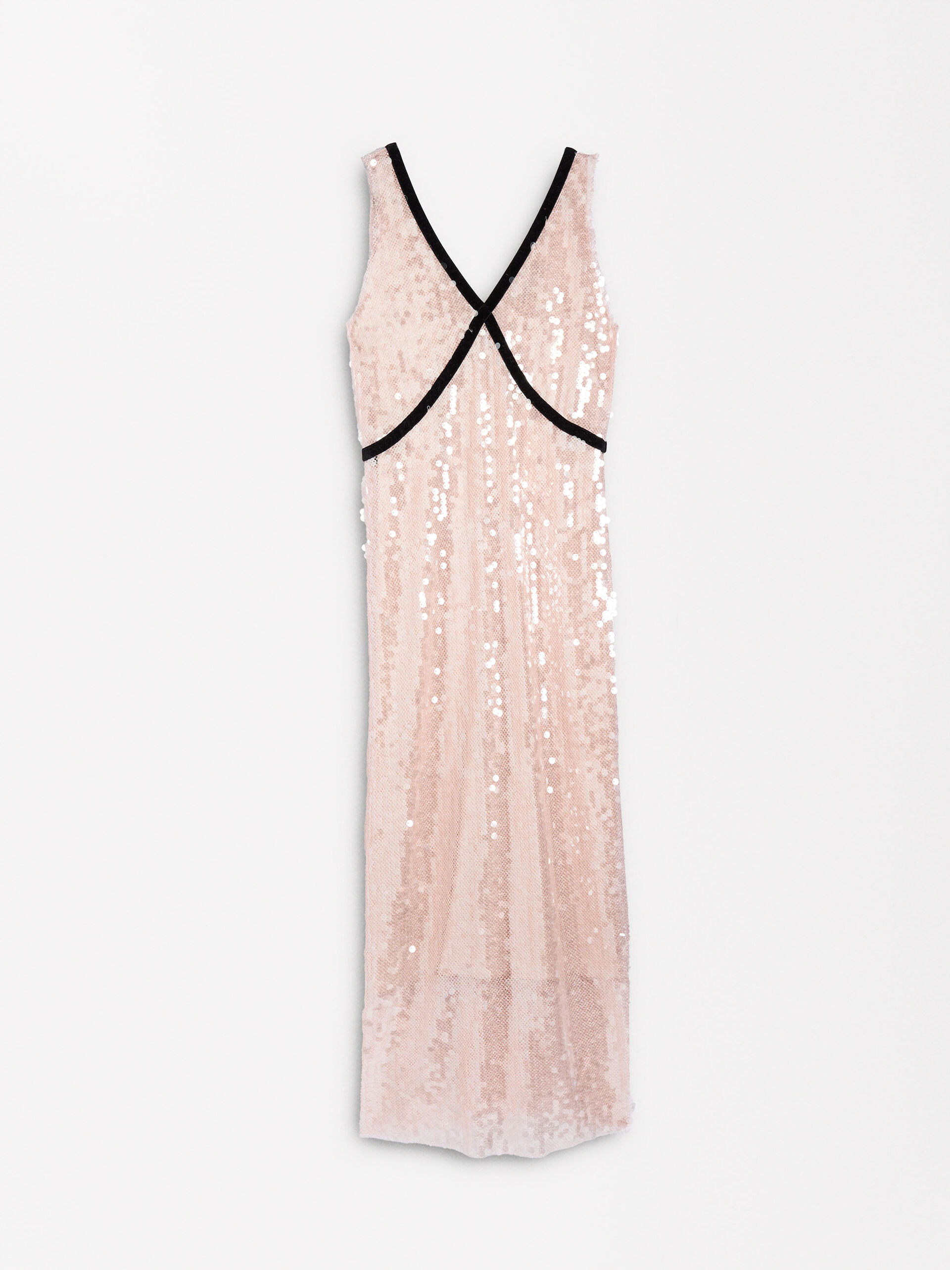 Midi dress with sequins image number 0.0