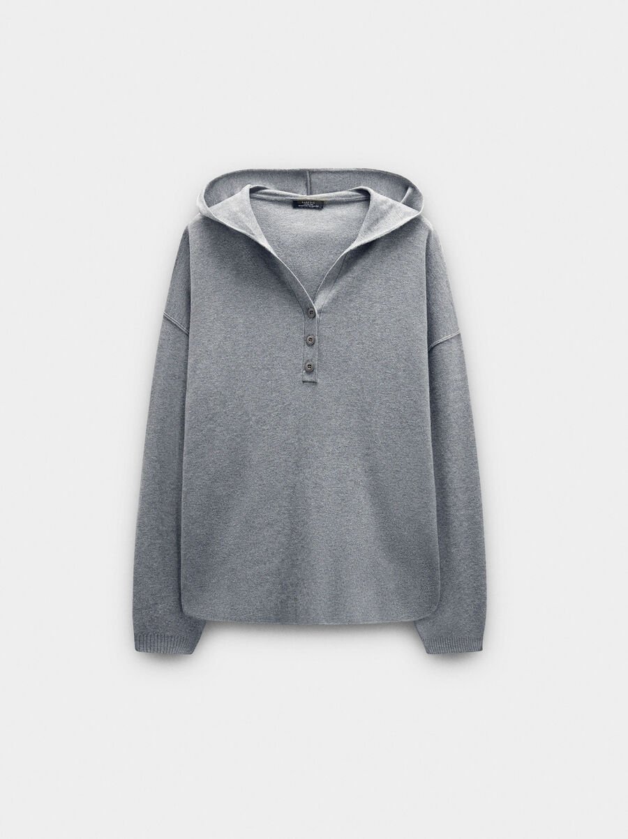 Jersey de punto con capucha