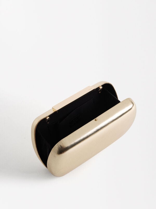 Golden party clutch