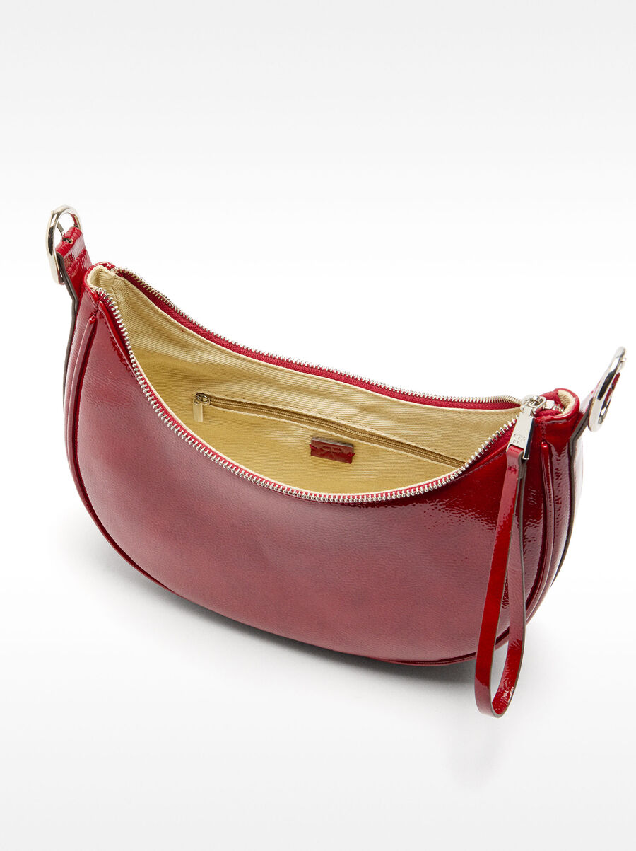 Borsa hobo a spalla in vernice