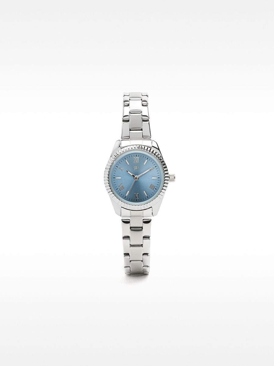 Watch with stainless steel wristband