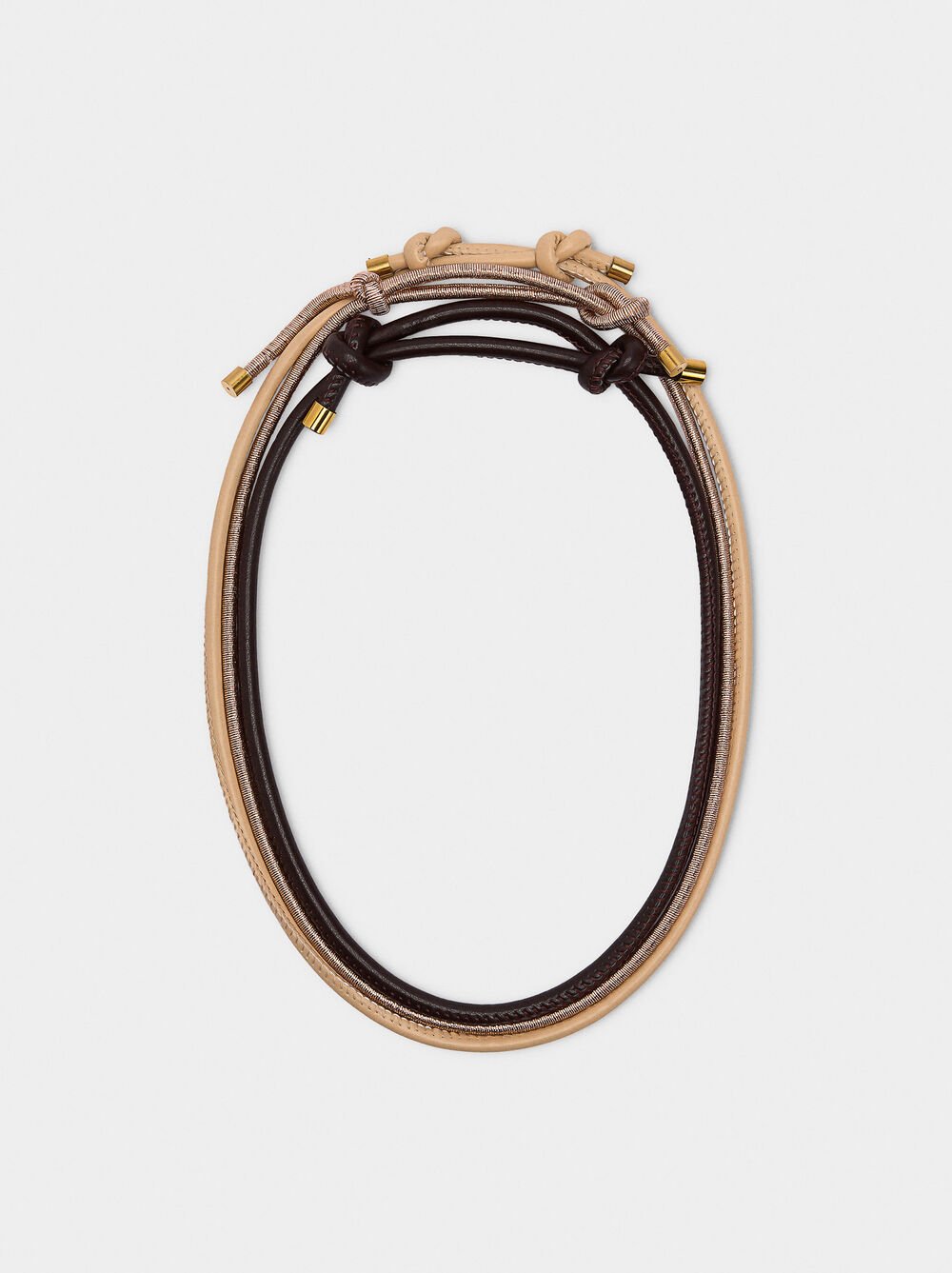 Set of necklaces with cord