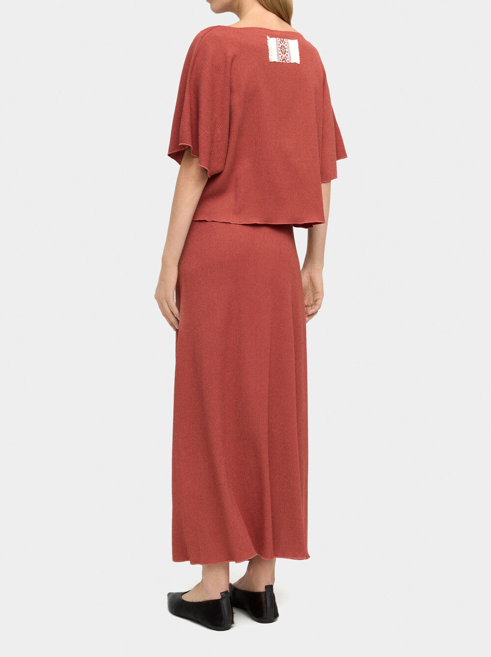 Blusa effetto stropicciato