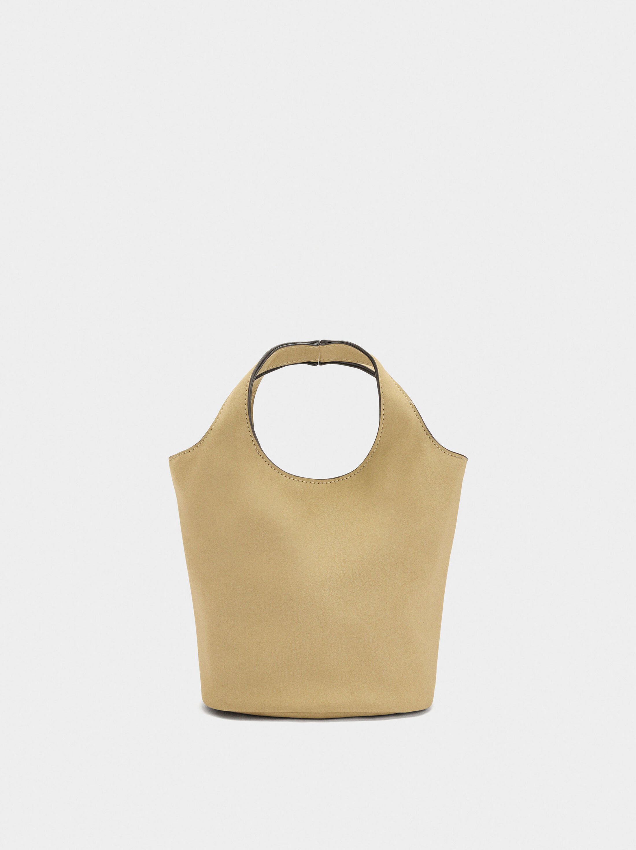 Leather-effect bucket bag image number 0.0