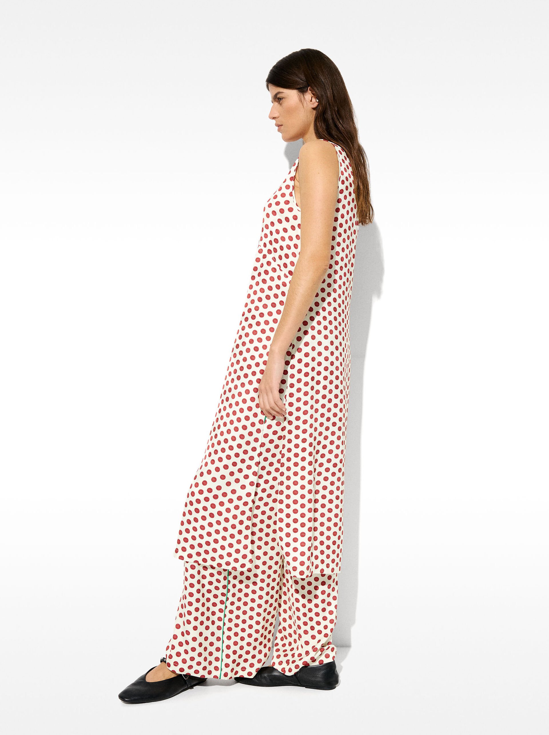 Printed midi dress image number 2.0