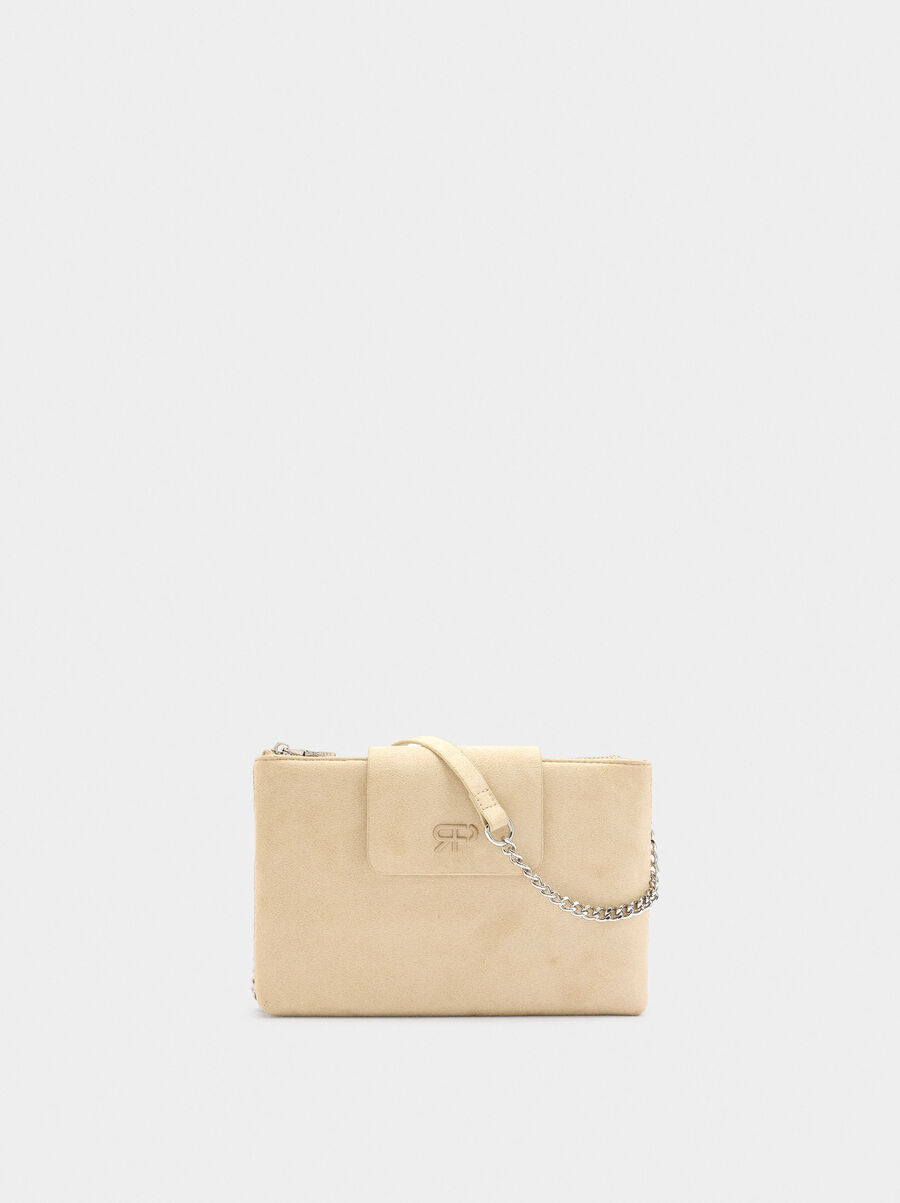 Bolso bandolera doble efecto piel