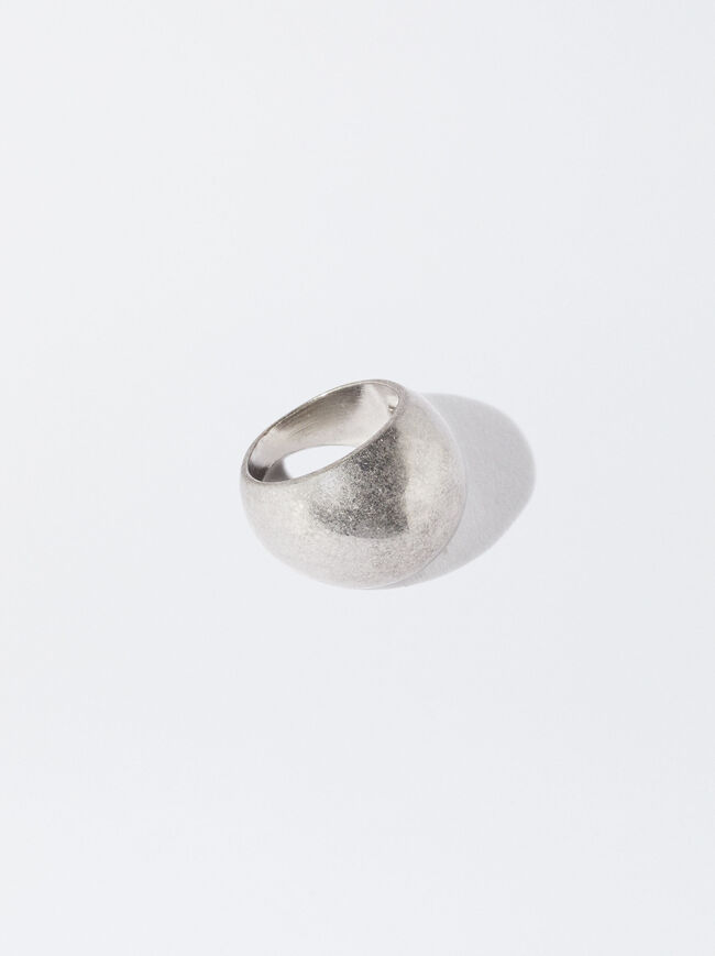 Matte Effect Silver Ring image number 3.0