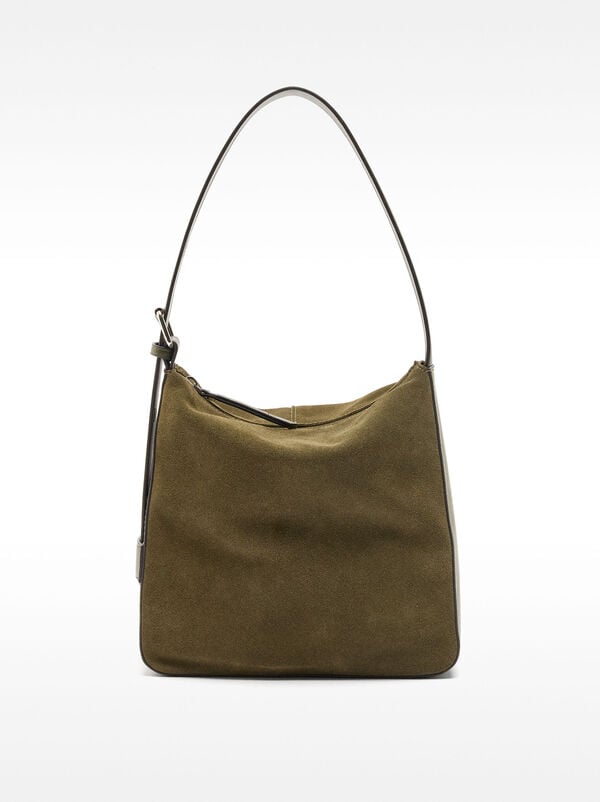 Leather shoulder bag
