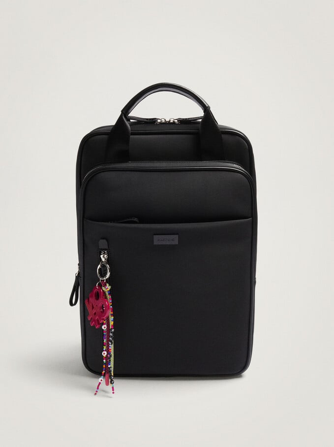 Backpack For 15” Laptop, Black, hi-res