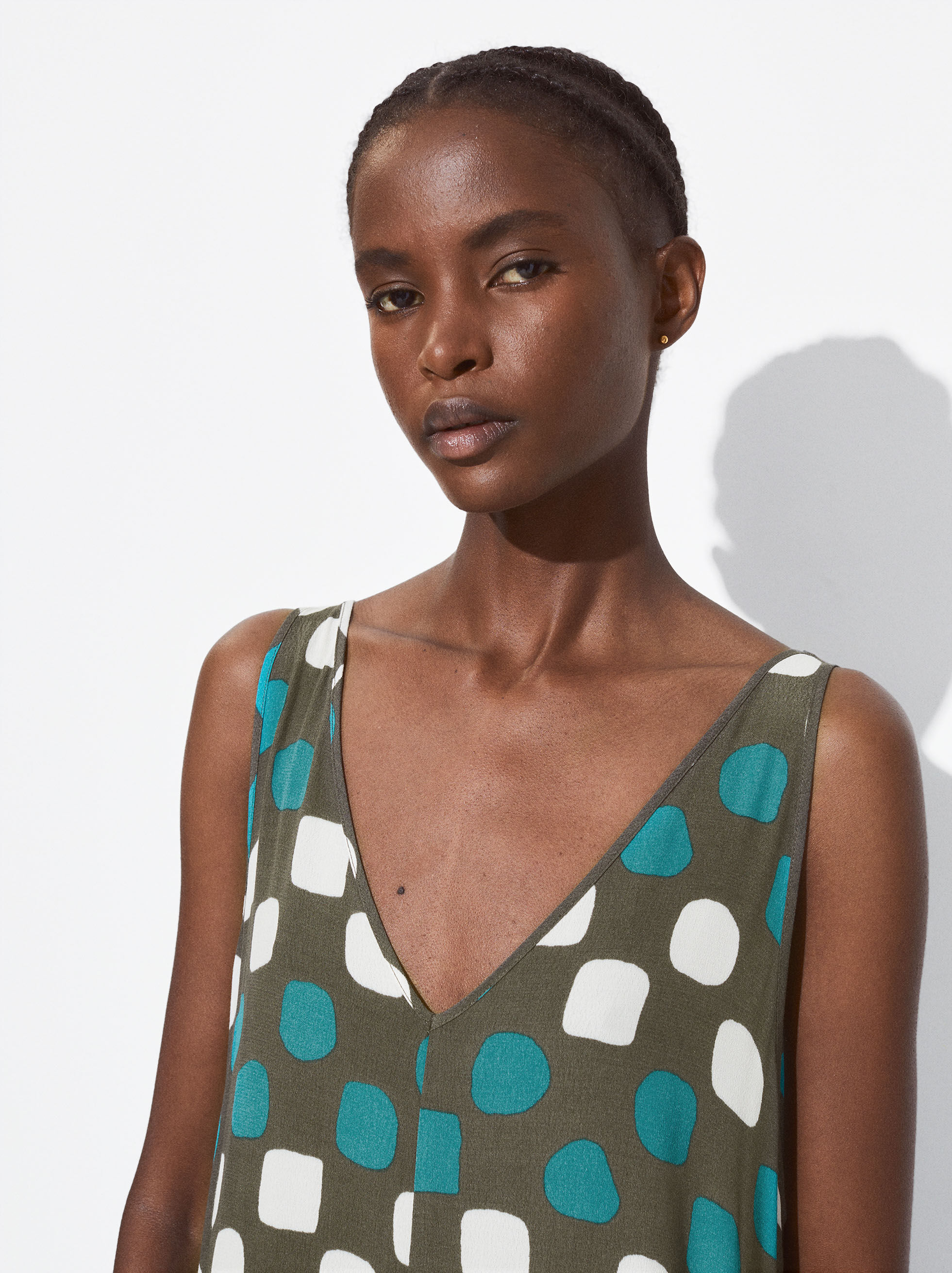 Vestido Midi Estampado