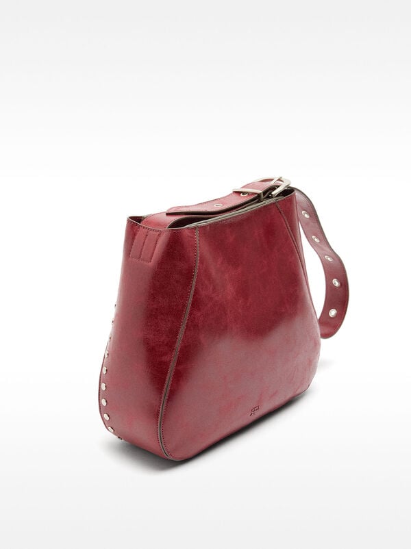 Shoulder bag with studs M
