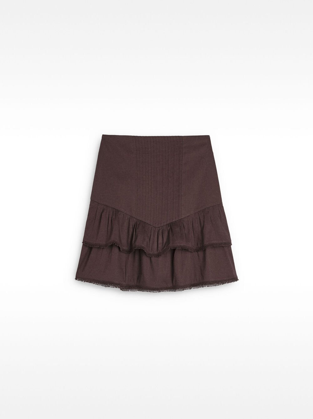 100% cotton skirt with ruffles