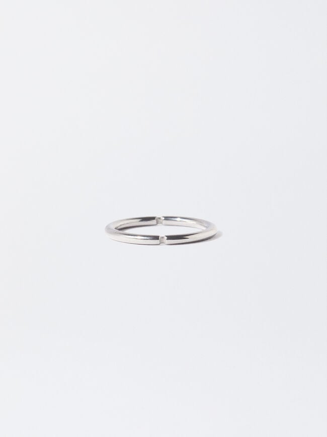 Silver Stainless Steel Ring image number 0.0