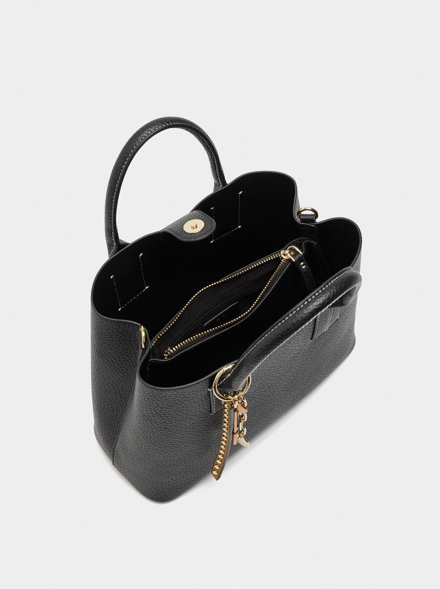 Tote bag with texture