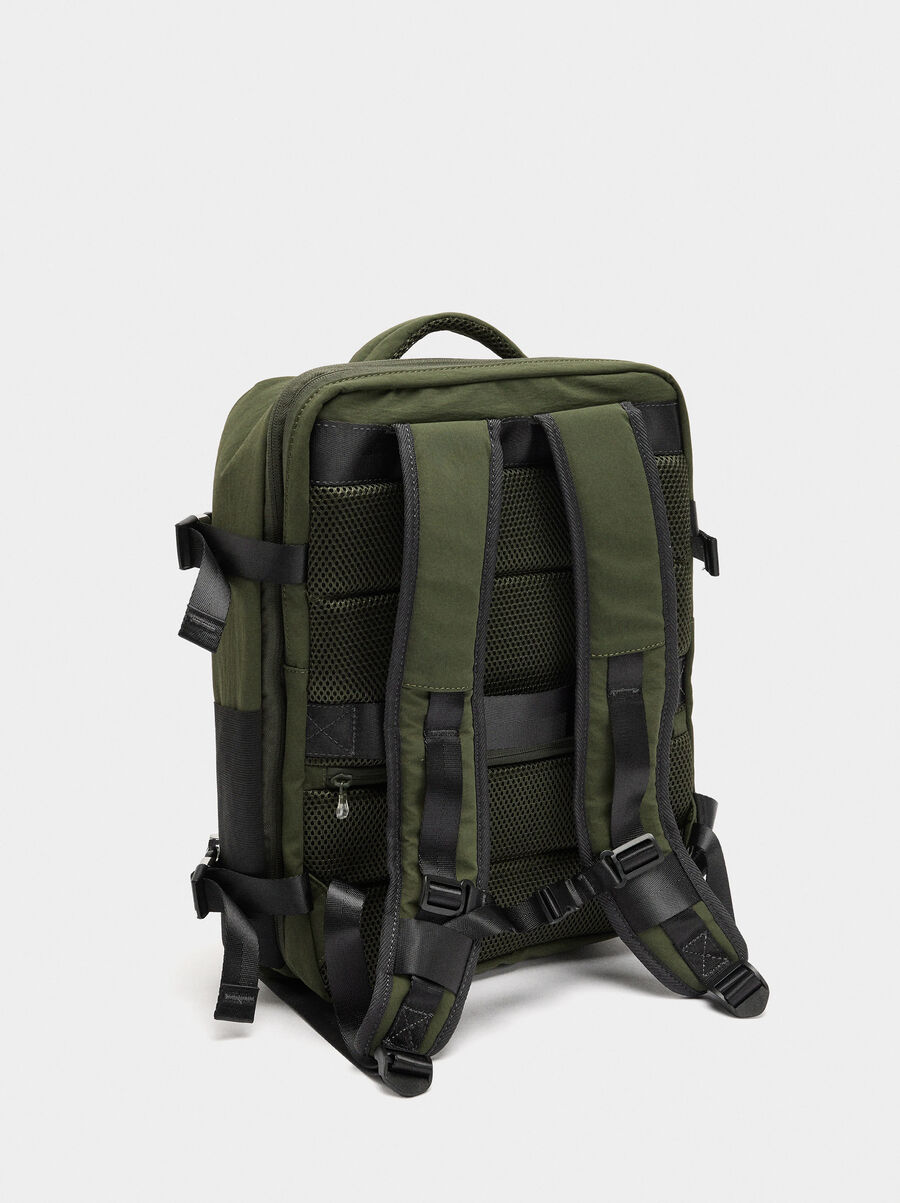 Expandable nylon cabin backpack