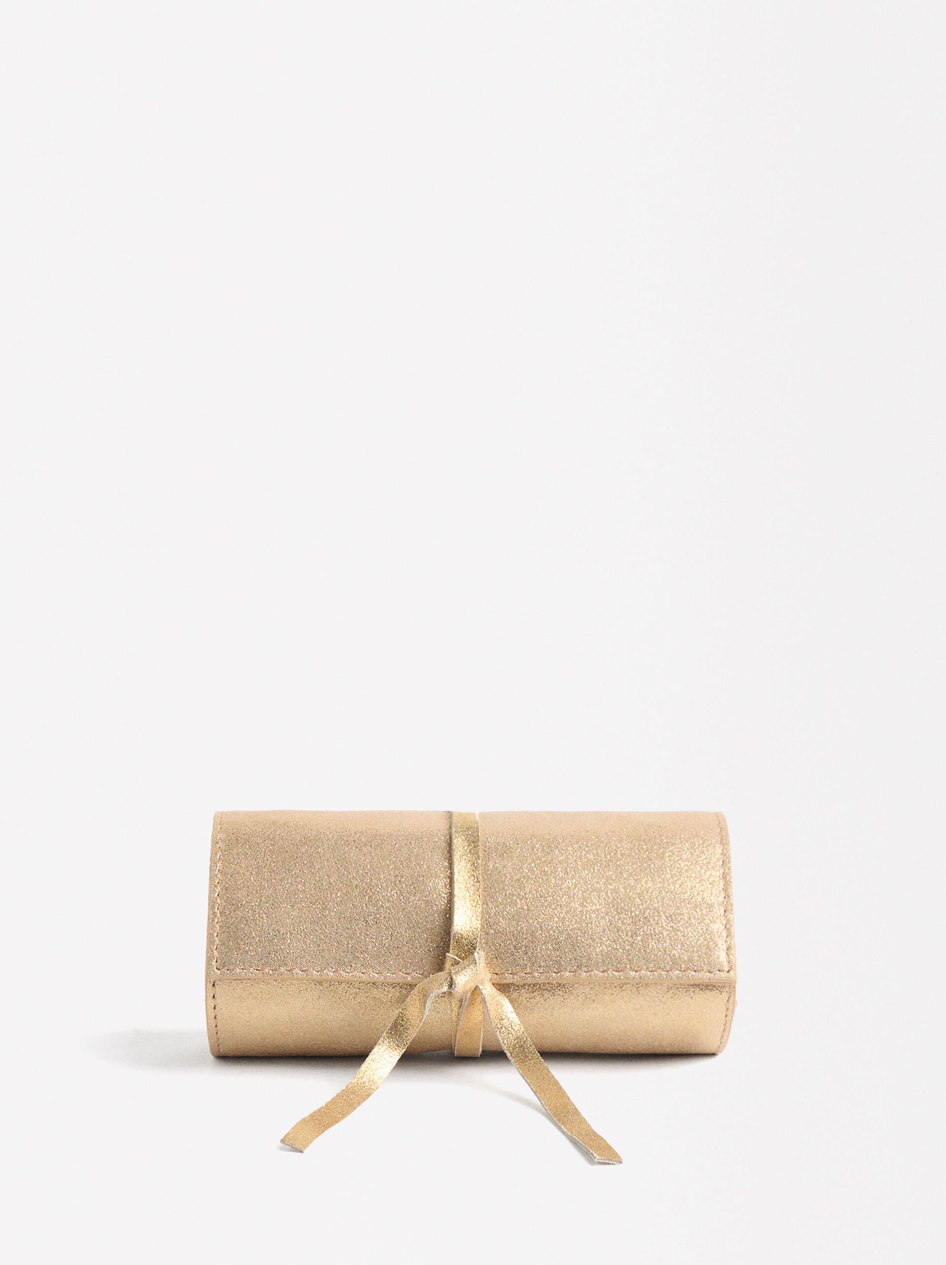 Leather roll jewelry case image number 0.0