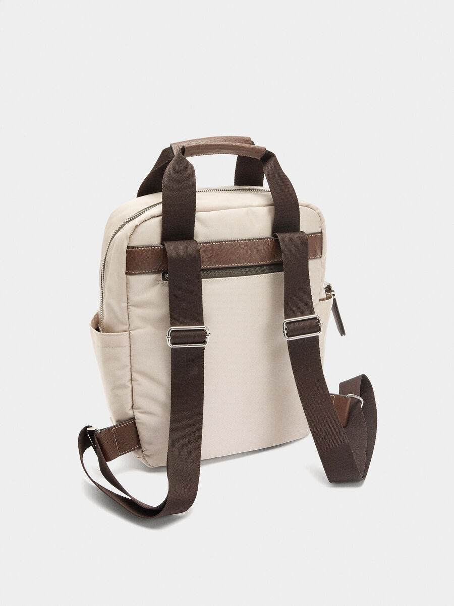 Nylon backpack with pendant