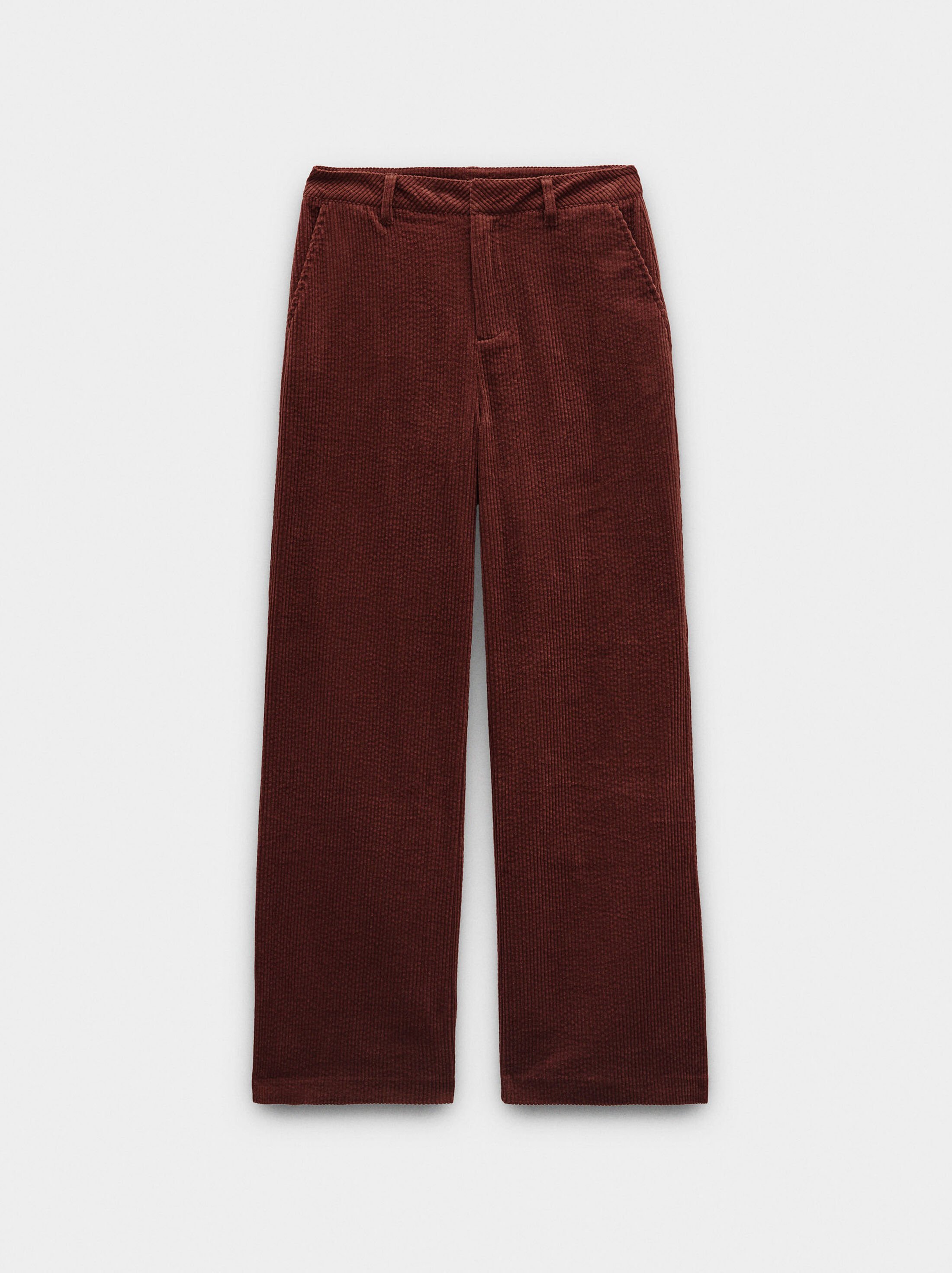 Corduroy trousers with 100% cotton image number 5.0