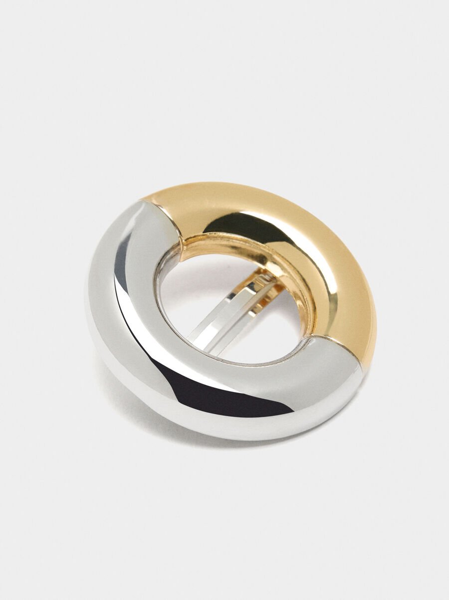 Pinza francesa con aro bicolor