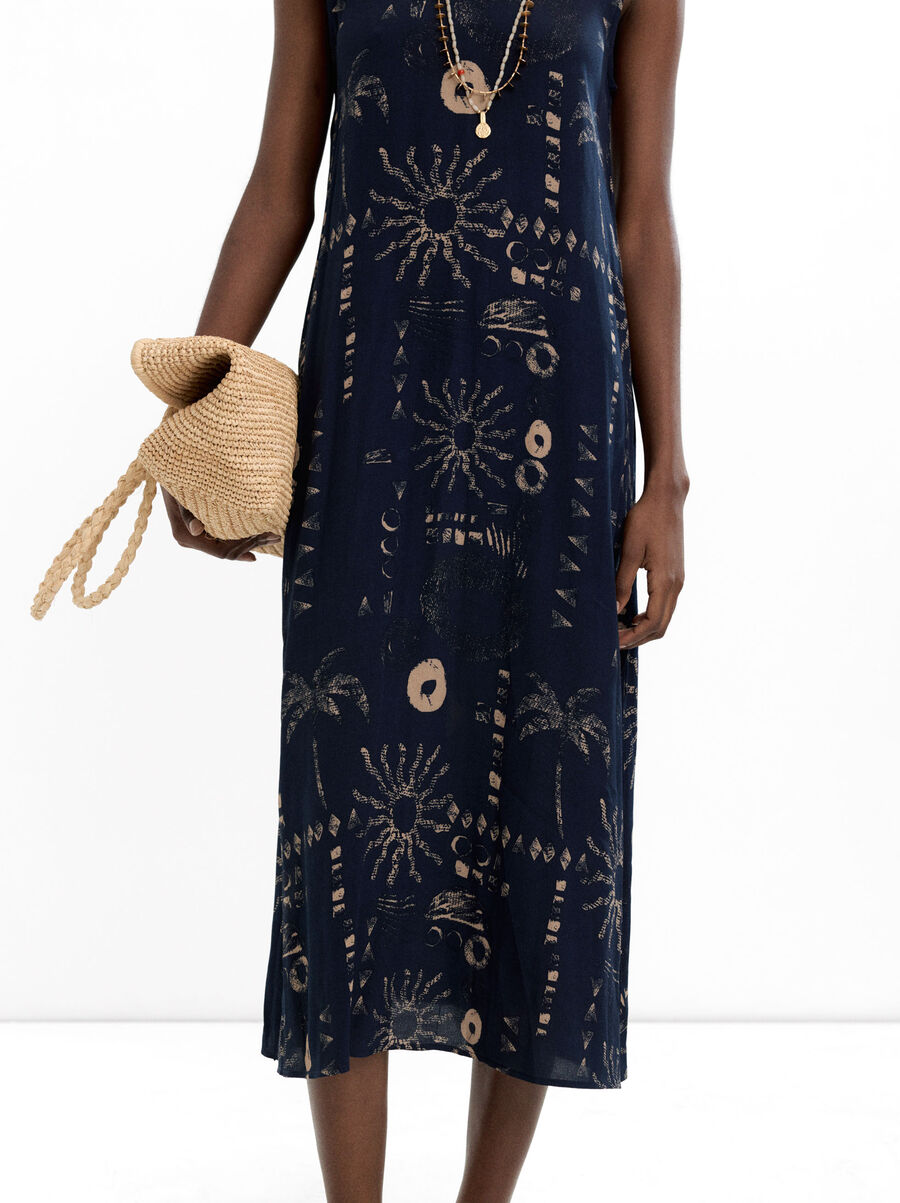 Midi printed dress
