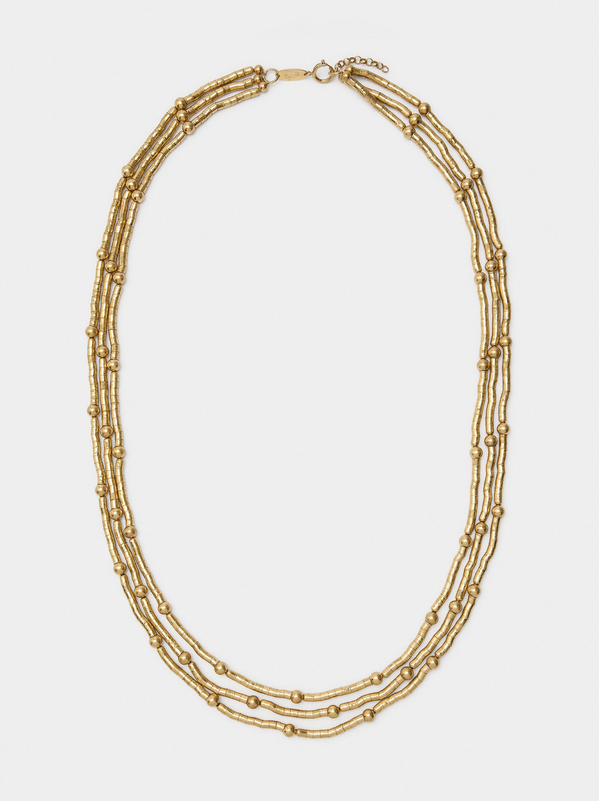 Flexible necklace with beads image number 0.0