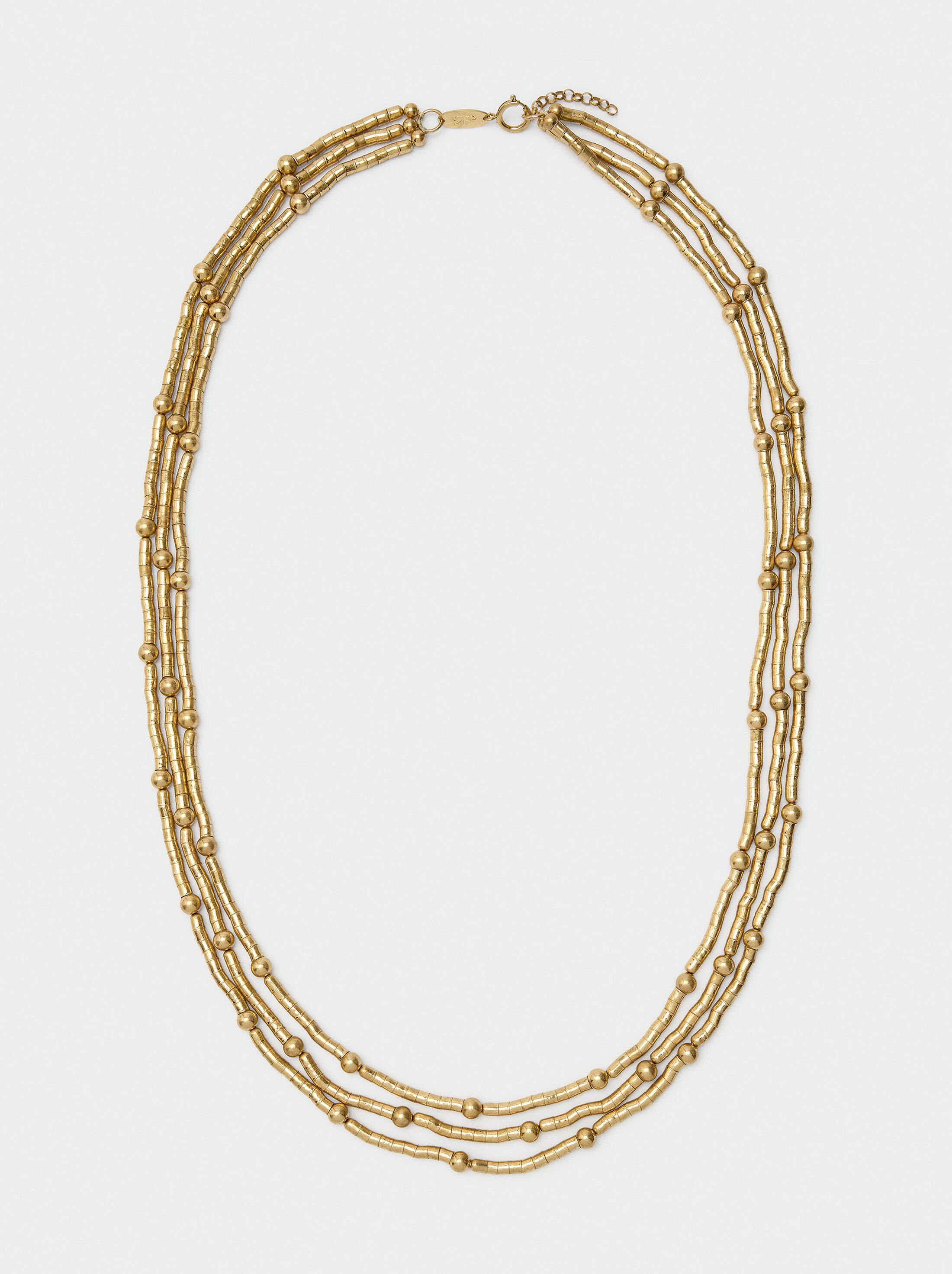 Flexible necklace with beads image number 0.0