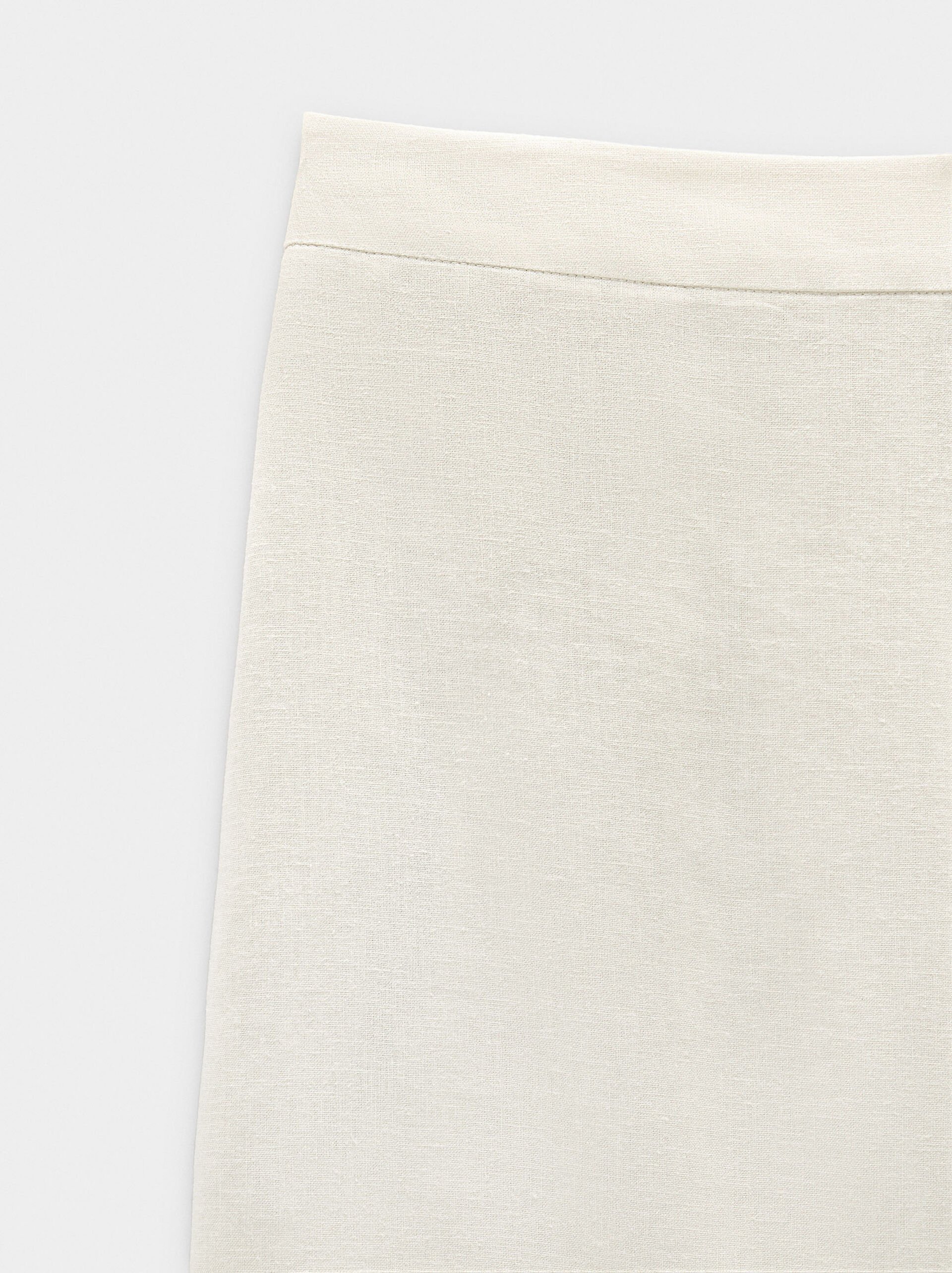 Wide-leg trousers with linen image number 5.0