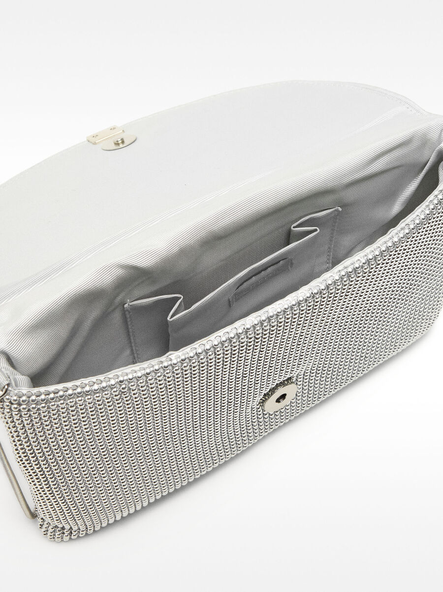 Borsa elegante con tessuto a rete