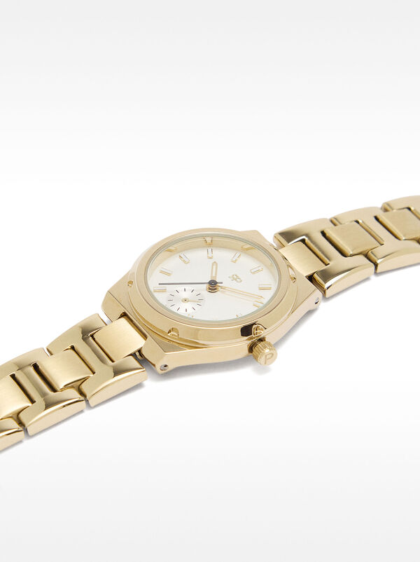 Watch with stainless steel wristband