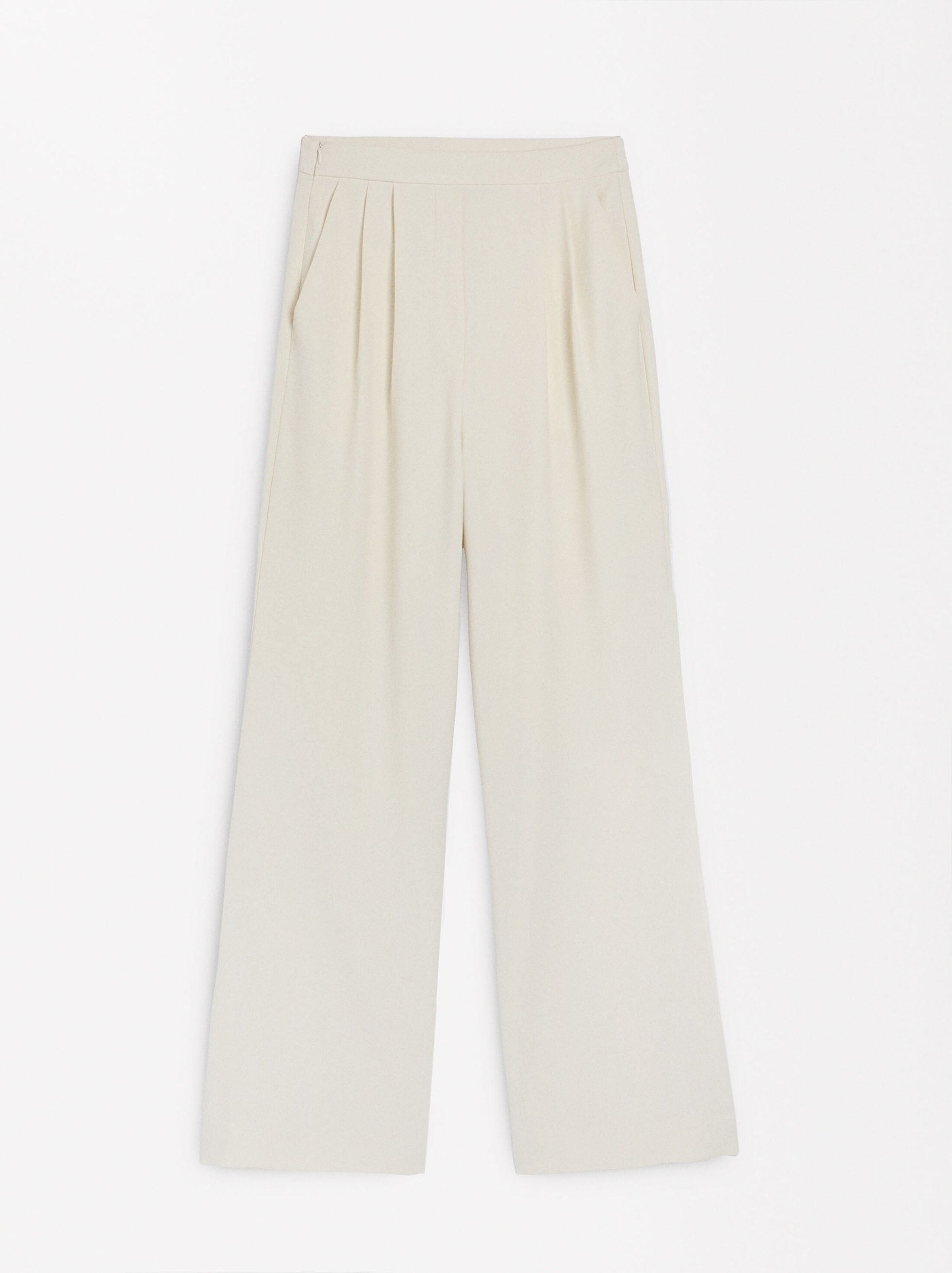 Flowing pants with pleats image number 5.0