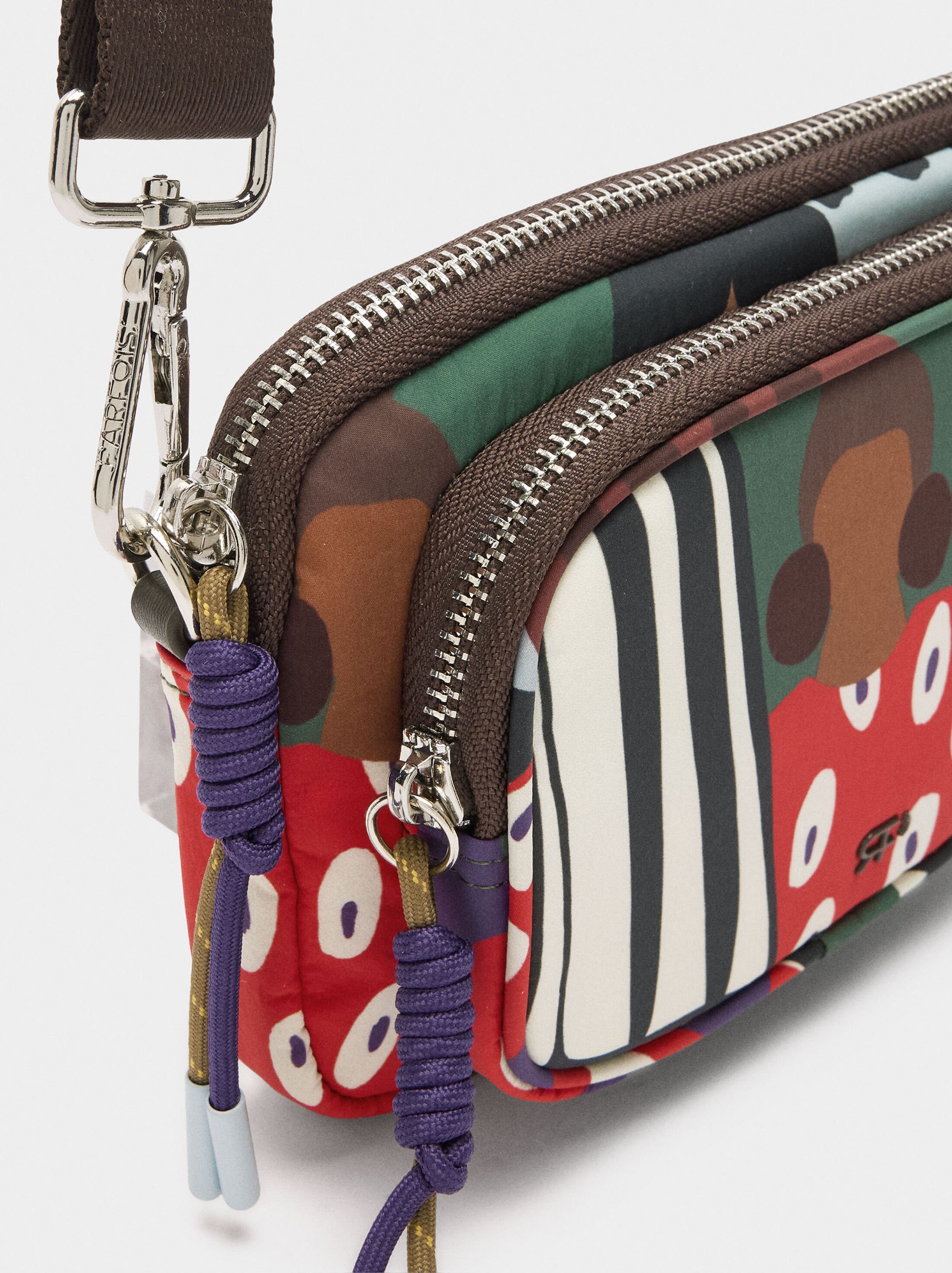 Printed nylon multi-purpose pouch image number 1.0