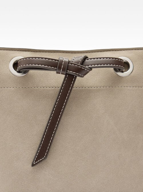 Bolso bombonera efecto piel
