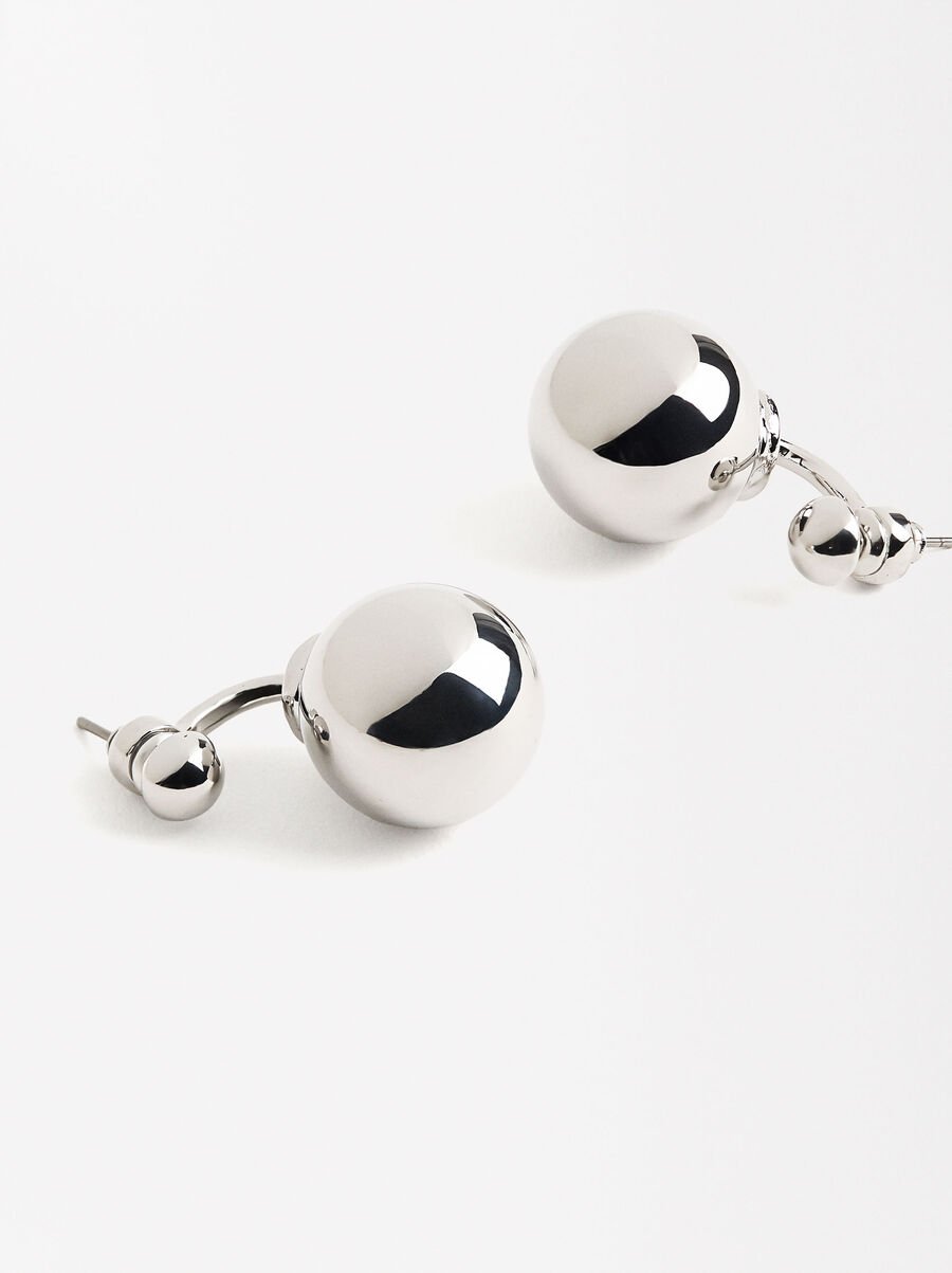 Sphere earjacket earrings