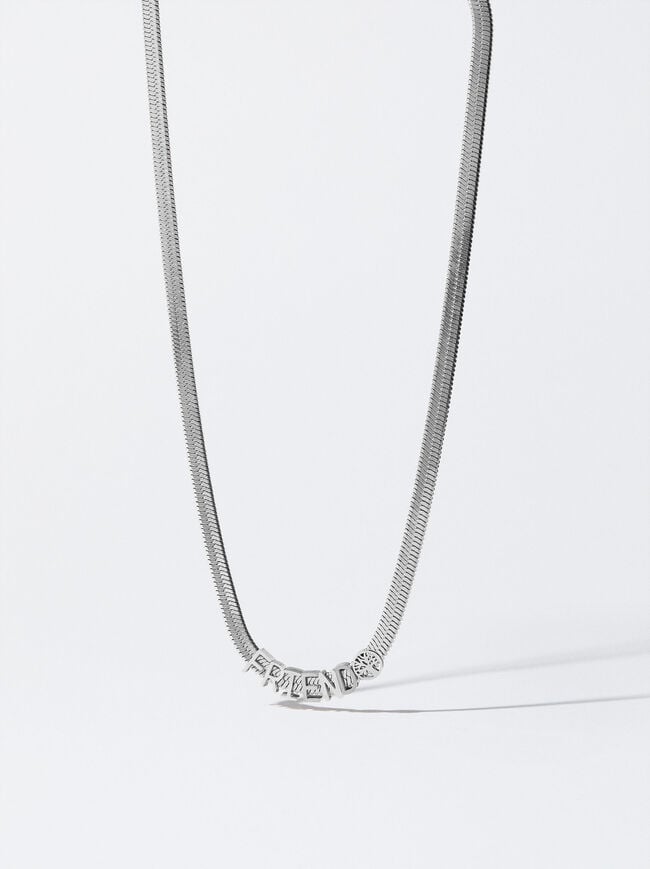 Stainless Steel Personalised Necklace image number 1.0