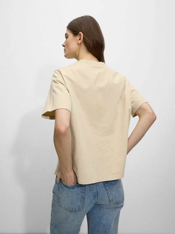 Printed cotton t-shirt