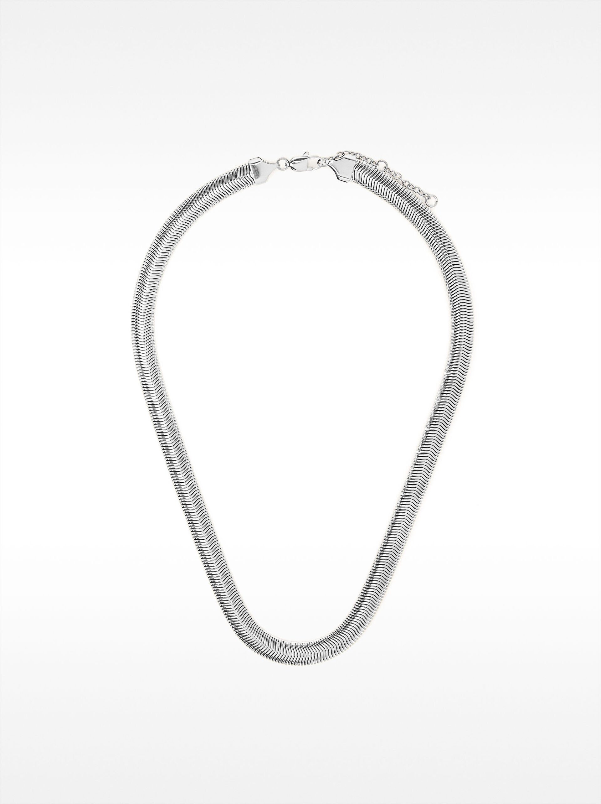 Snake chain necklace - stainless steel image number 1.0