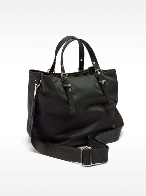 Bolso tote de nylon con colgante