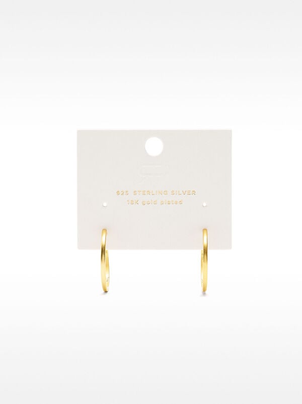 Medium hoop earrings - 925 sterling silver