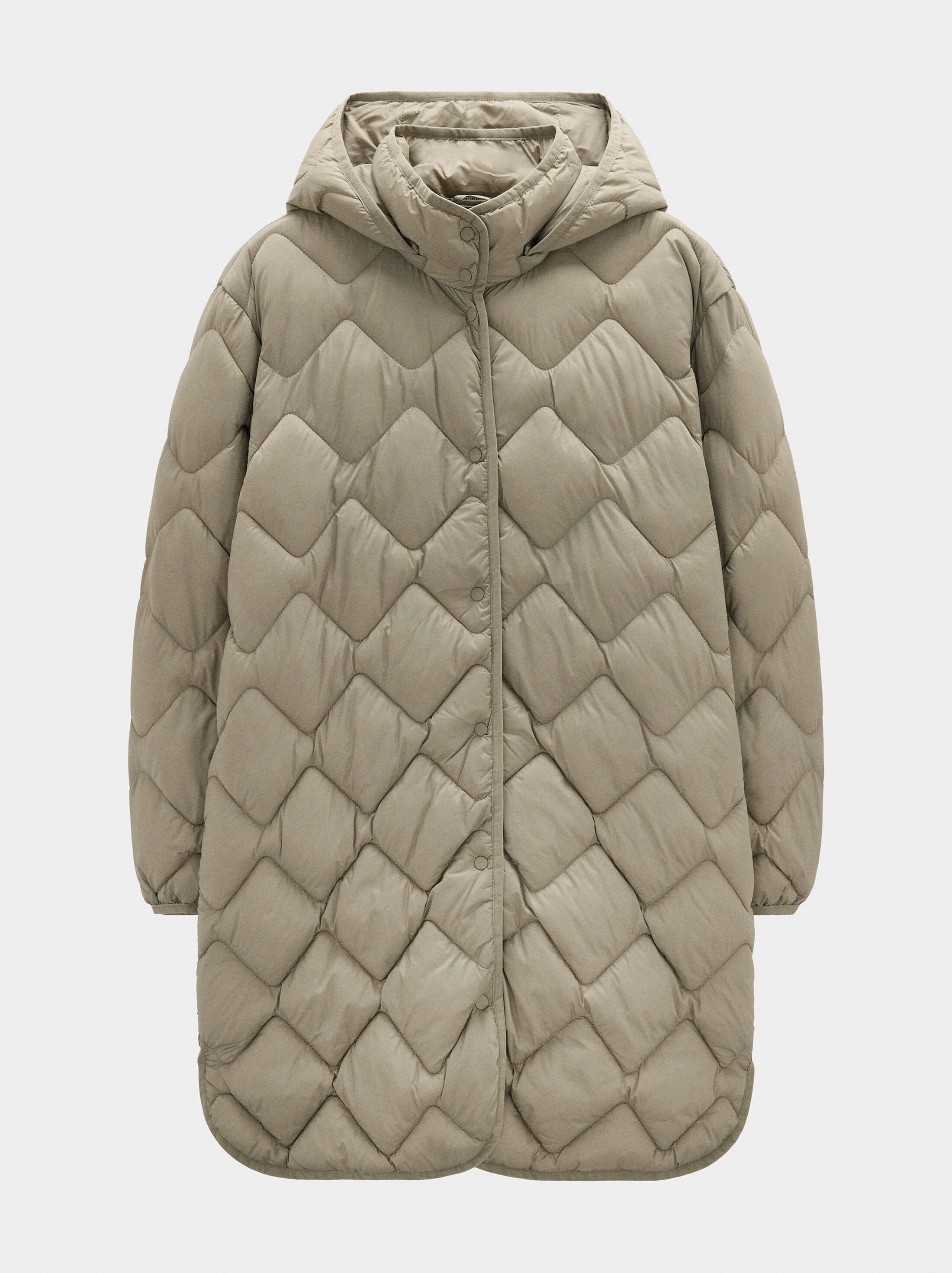 Long padded coat image number 4.0