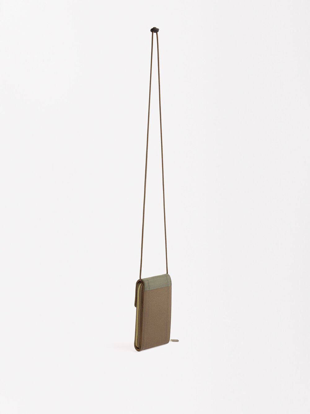 Nylon color block phone pouch