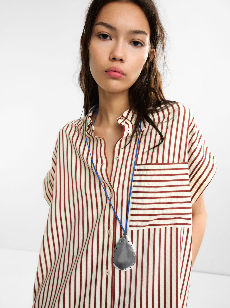 Vestito chemisier a righe