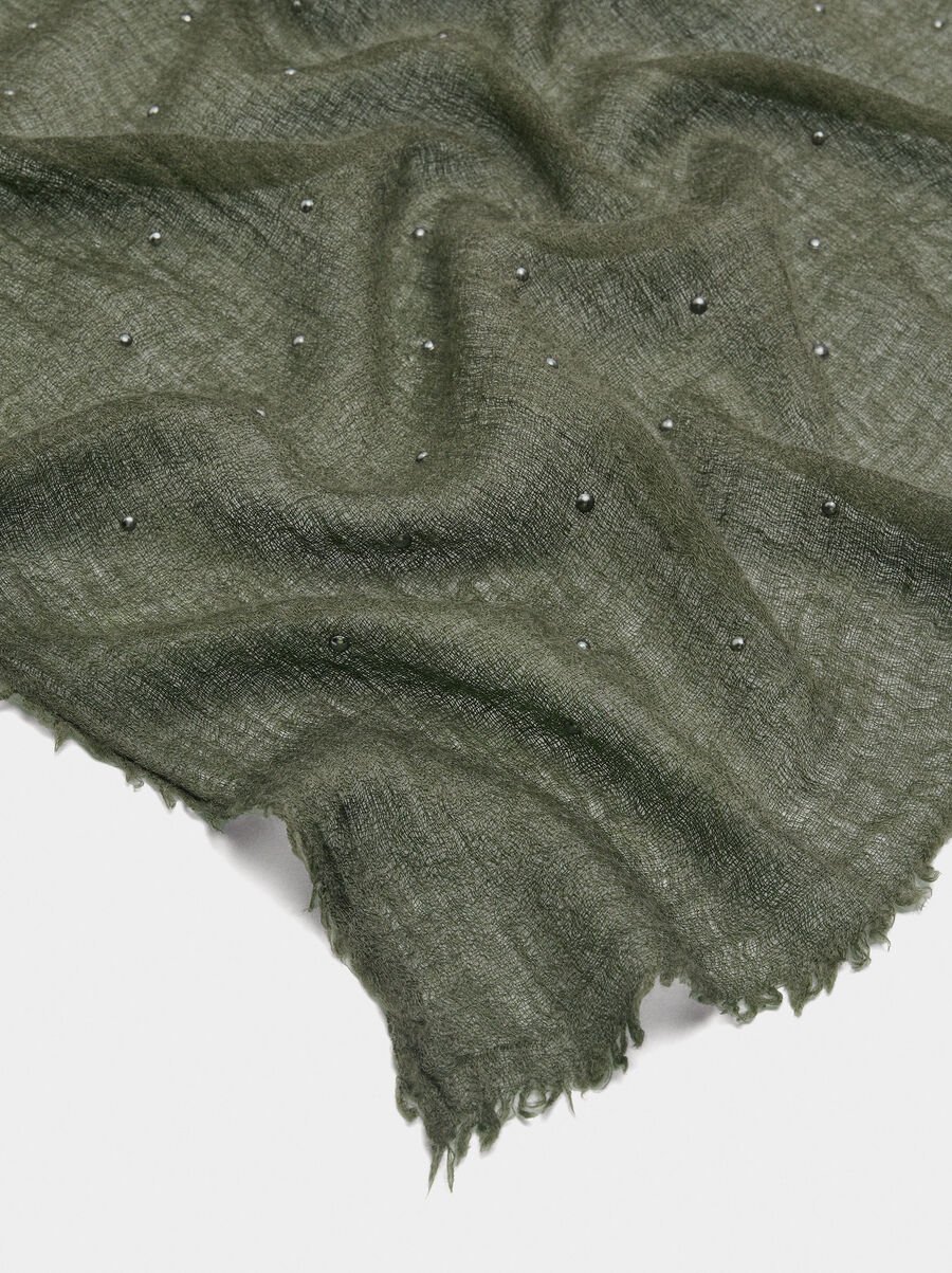 Ceremonial scarf with rhinestones