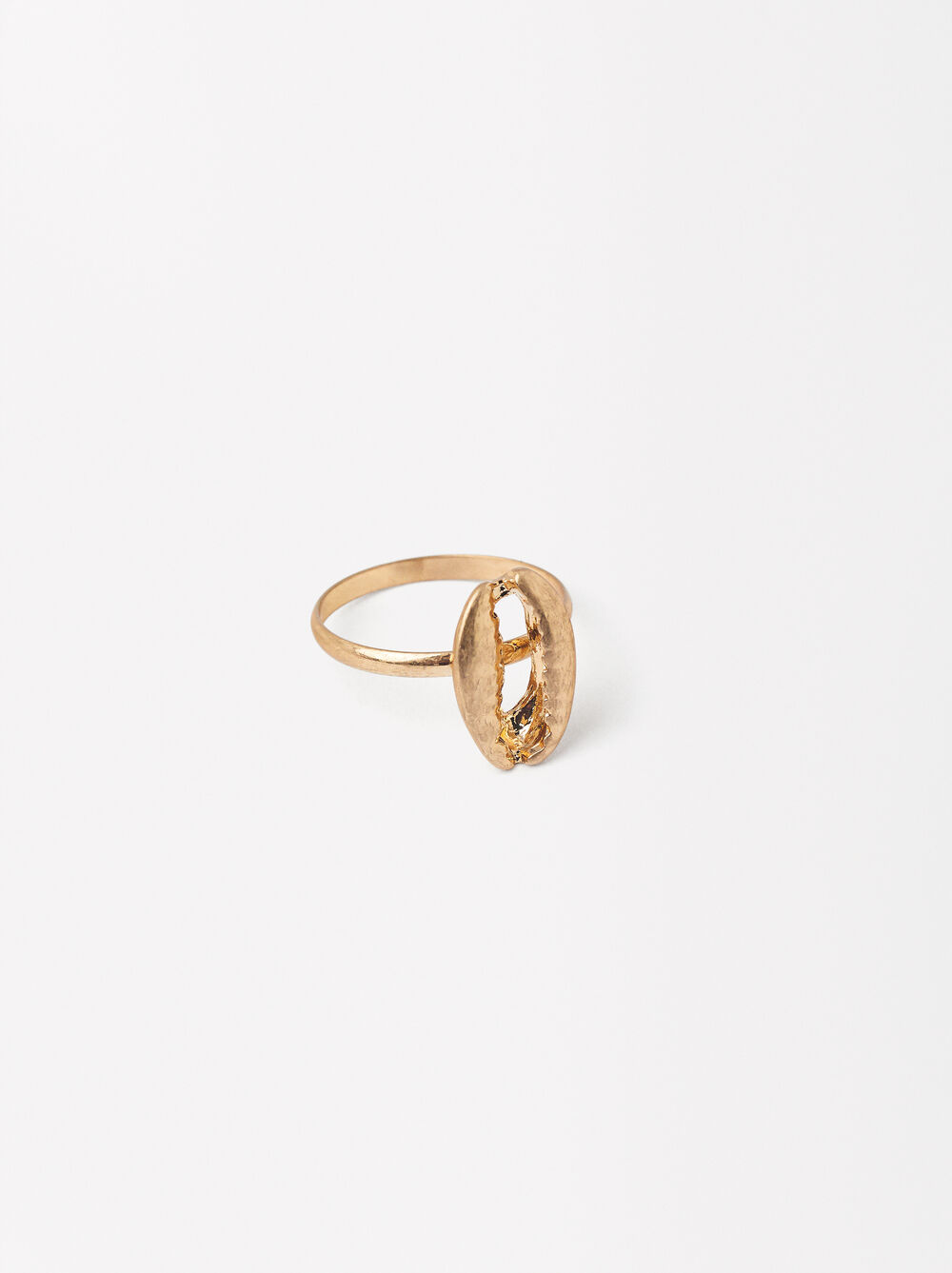 Golden Ring With Shell