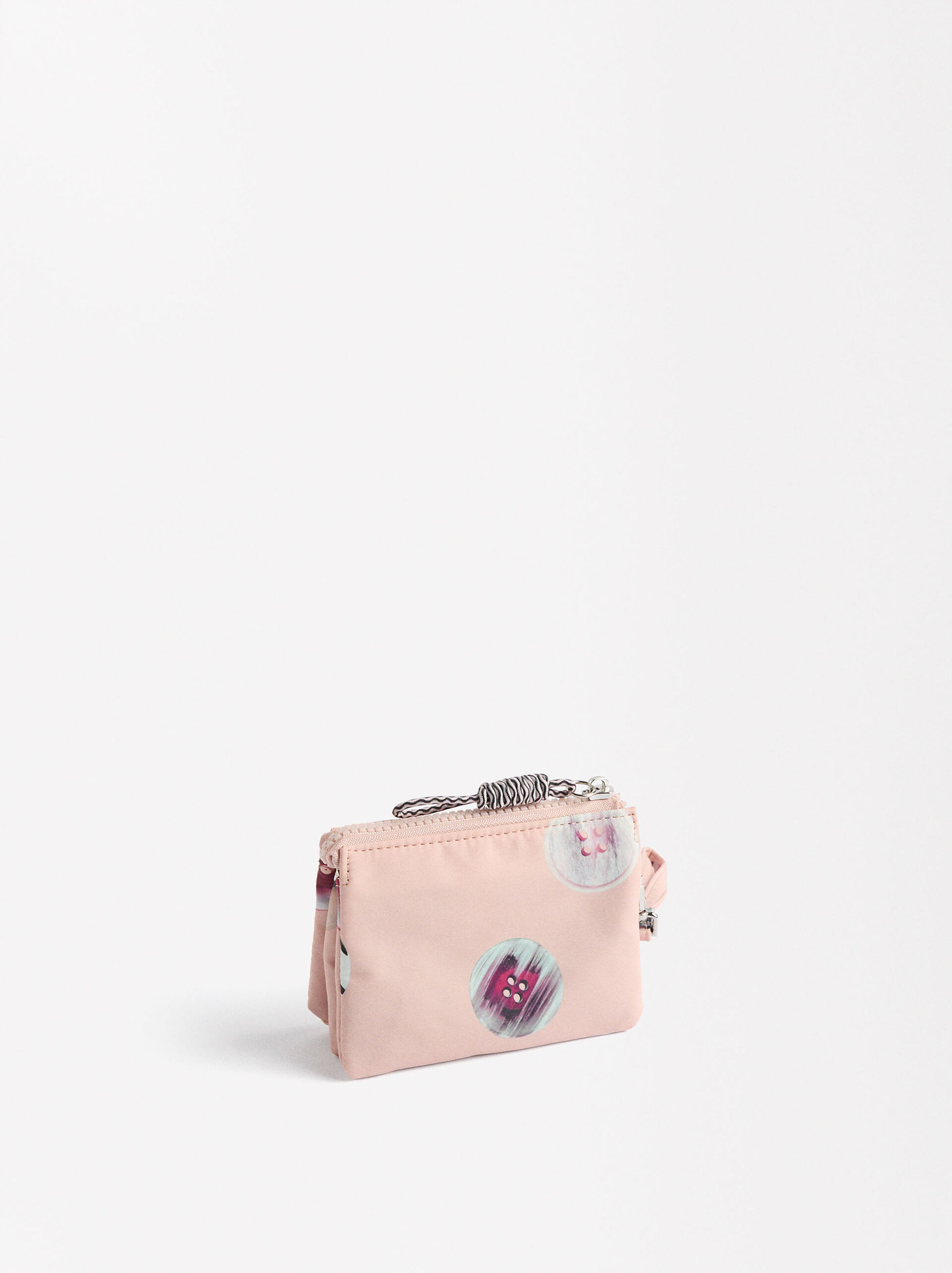 Printed nylon coin pouch image number 2.0