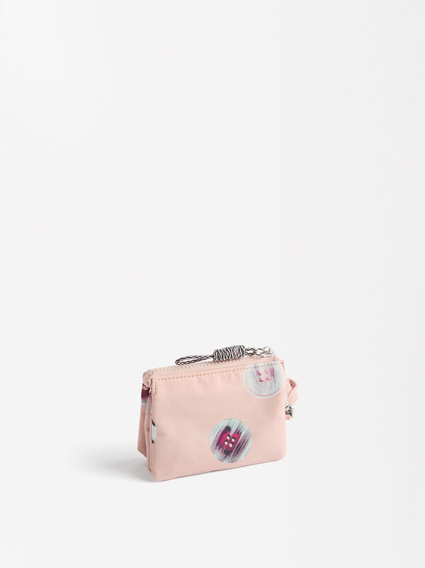 Printed nylon coin pouch